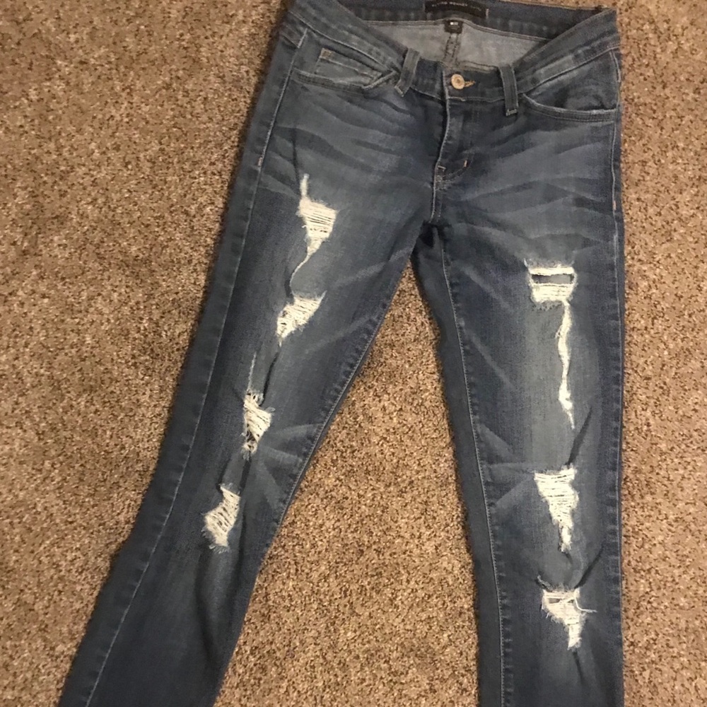 Flying Monkey distressed skinny jeans